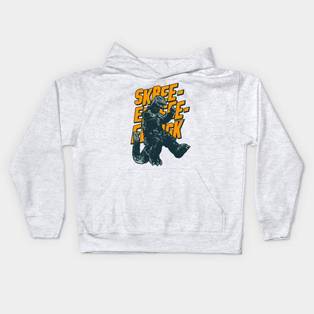 Monster Shriek Kids Hoodie by nerdgonalley